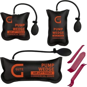 3er Pack kommerzielle aufblasbare Luft Keil Tasche Werkzeug, professionelles Nivellier Kit NEU - Bild 1 von 6