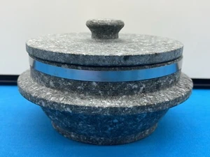 Korean Stone Gopdol Hot Pot Ttukbaegi w/ Lid Bibimbap Rice Cooker Dolsot 7.87" - Picture 1 of 6