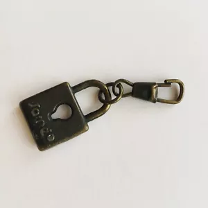 Lucchetto Vintage Cerniera Tirare Metallo Divertente Retrò Goth Punk - Foto 1 di 4