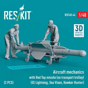 Mecánica de aeronaves con estatuillas a escala de misiles superior roja 1:48 ResKit RSF48-0044 - Imagen 1 de 1