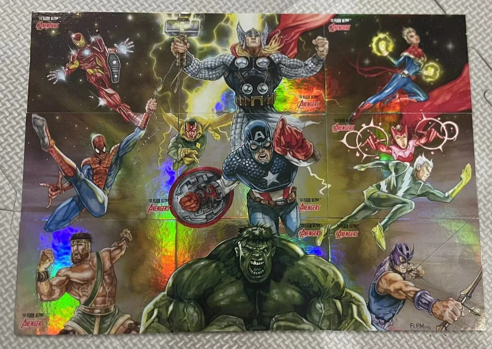 2022 Fleer Ultra Avengers Complete 3X3 Puzzle Set 9 - Image 1 of 1