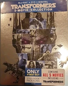 Transformers (5-Movie Collection) (Steelbook) (Blu-Ray) BestBuy  BRAND NEW - Picture 1 of 3
