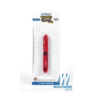 NEW Bachmann Terminal Ext Wire- E-Z Track (R) 10' Long Red HO Scale FREE US SHIP - Picture 1 of 1