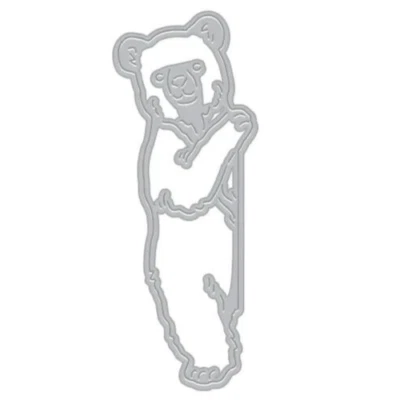 Hero Arts "PEEKING BEAR CUB" Holiday Winter Steel Fancy Dies DF163 2023