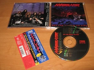ANNIHILATOR - Set The World On Fire - ORG 1st JAPAN press RARE OOP - Picture 1 of 1