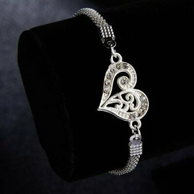 Elegante Pulsera de Plata de Ley 925 Nueva Mujer Joyería de Moda Topacio Blanco Dije Foto 1 de 3