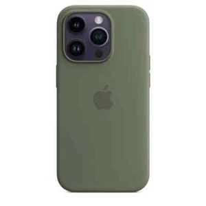 Compatible with Apple Silicone Case MagSafe for iPhone 14 Pro - Olive - Picture 1 of 3