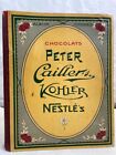 Chocolats: Peter, Cailler, Kohler, Nestlés. Album Timbres. Sammelalbum. Chocolat