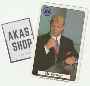 Mr. Perfect 1992 Catcher Quartett Card H3 Series 4 Amigo Spiele ULTRA RARE WWF - Picture 1 of 3