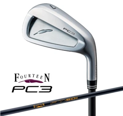 JUEGO DE 4 PALOS DE HIERRO CATORCE PC-3 #7-PW FT-50i UNIFLEX VARILLA DE GRAFITO Foto 1 de 4
