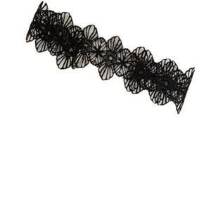 Punk Vintage Black Lace Flower Choker Necklace Gothic Jewelry - Picture 1 of 4