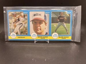 1986 Tom Seaver weiß Sox-Mets-Red Star Company versiegelt 24 Karten 8 Panel Set - Bild 1 von 2