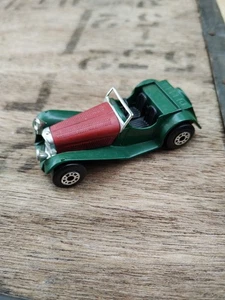 Vintage Matchbox Jaguar SS 100 Green Red Bonnet 1:50 Scale 1982 - Picture 1 of 9