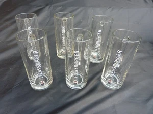 FLENSBURGER Bierkrüge mit Griff, 0,3L, 6 Stck, helle BeschriftunG + Emblem - Bild 1 von 2