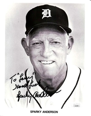 Sparky Anderson Signed Autographed 8X10 Photo Tigers "To Larry" JSA AU16797 - Image 1 of 2