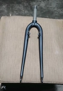 Vintage 90's Mtb Fork 1"x 133mm Threaded, Chromoly Fork Only Pre-owned, Black. - Picture 1 of 18