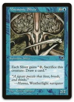 Mnemonic Sliver #77 (NM) Tempest TMP Magic MTG - Image 1 of 2