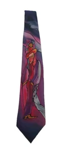 KNOT SHOP ~  MEN'S TIE- 100% SILK- Hand Sewn -Vintage Tie Art  - Picture 1 of 6