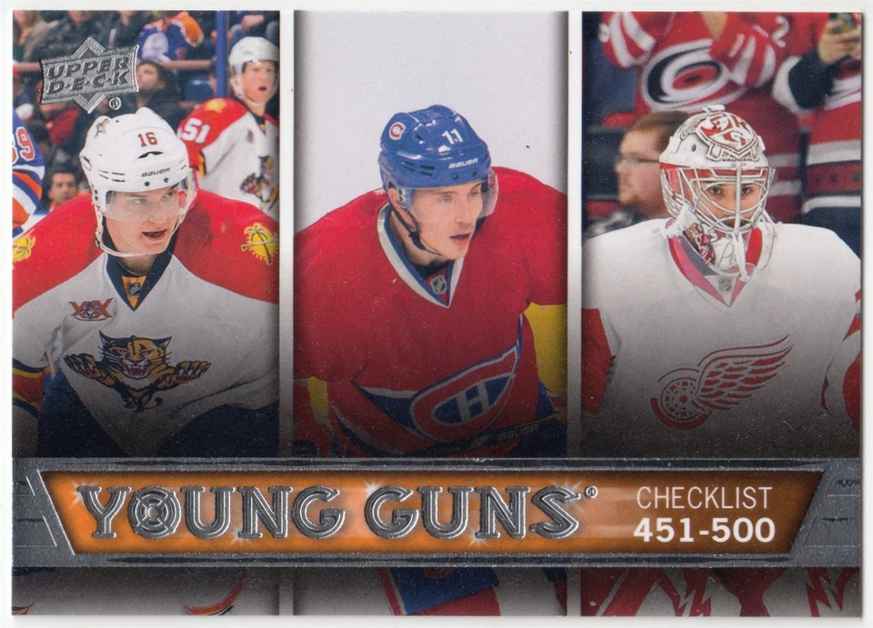 2013-14 UD Young Guns ALEKSANDER BARKOV BRENDAN GALLAGHER PETR MRAZEK #500 SP RC - Image 1 of 1