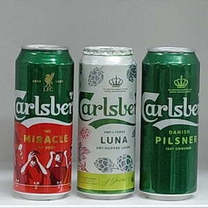 Carlsberg Beer Can, Empty 500ml. 3pieces set. - Picture 1 of 4