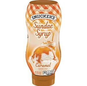 🟡 Neu Smucker's Caramel Eisbecher Creme Milchshake Dessert Sirup 20oz (1 Flasche) - Bild 1 von 2