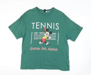 H&M Green Disney T-Shirt Unisex S Disney Tennis - Picture 1 of 12