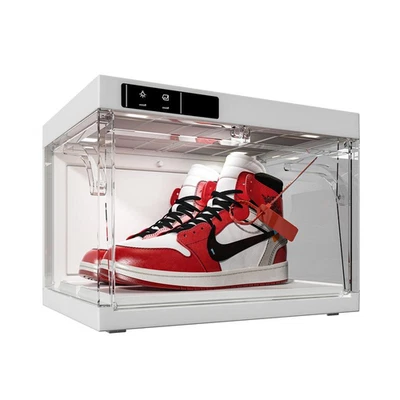 Shoe Organizer LED Smart Control,Auto-Shoe Boxes Clear Plastic Stackable for Sne - Image 1 of 4