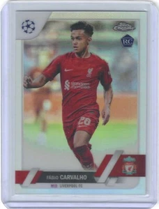 2022-23 TOPPS CHROME UEFA FABIO CARVALHO RC REFRACTOR #28 LIVERPOOL - Picture 1 of 1
