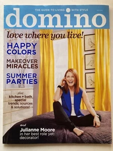 JULIANNE MOORE May 2008 DOMINO Magazine GUIDE TO LIVING WITH STYLE - Picture 1 of 1