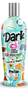 New By Pro Tan EXCEPTIONALLY DARK 100x Bronzing Sunbed Tanning Lotion Intro Deal - Picture 1 of 3