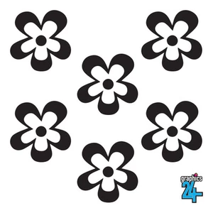 Retro Flowers Vinyl Wall Art Sticker Decal Living Room Bedroom Home Decor - Picture 1 of 3