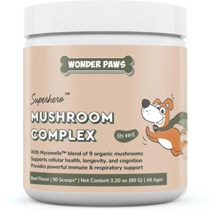 Wonder Paws Immune Support Mushroom Powder for Dogs – 90 Scoops - Picture 1 of 8