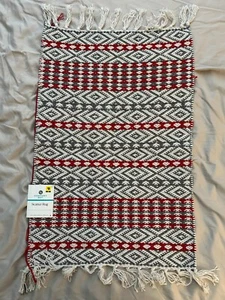 Comfort Bay Scatter Rug - Red, White, and Gray design 20in x 30in - Picture 1 of 2