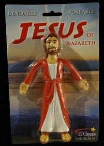 JESUS OF NAZARETH 5.5" Bendable Christ / God / Savior Figure Retro Bendy - Picture 1 of 2