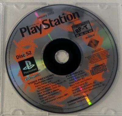 Playstation Official Magazine #52 Demo Disc (Jan 2002) - Disc Only - Image 1 of 2
