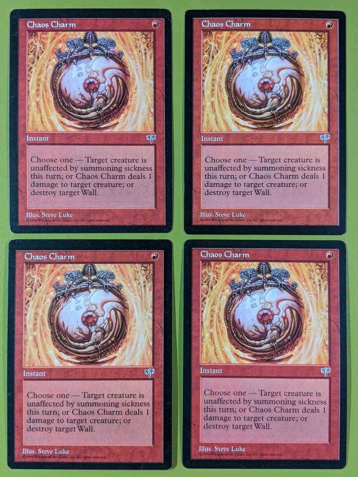 Chaos Charm x4 Mirage 4x Playset Magic the Gathering MTG - Image 1 of 1