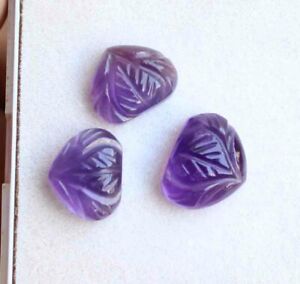 13.40 Cts Natural African Purple Amethyst Hand Carving Loose Gemstone