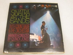 FRANK SINATRA AT THE SANDS REPRISE 2xLP 1019 W/INNER SLEEVES VINYL SCRATCHED - Picture 1 of 9