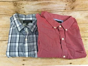 BANANA REPUBLIC LS HEMD MIT KNÖPFEN ROT ODER BLAU/WEISS KARIERT HERREN XL SLIM 🔥EUC🔥 - Bild 1 von 11