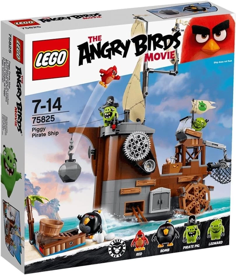 LEGO Angry Birds 75825 Piggy Pirate Ship Building Kit (620 Piezas) Foto 1 de 1