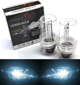 HID Xenon D2S Two Bulbs Head Light 6000K White Bi-Xenon Replace Lamp Low Beam - Picture 1 of 12