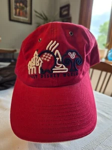 Walt Disney World Parks And Resorts Baseball Hat Red White And Blue Adjustable - Picture 1 of 6