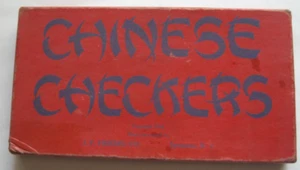 Vintage 1935 CHINESE CHECKERS Game Pieces J.F.Friedel Co. with Original Box - Picture 1 of 6