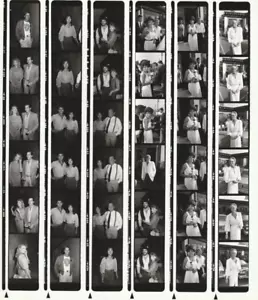 Contact Photo Sheet & Negatives Richard Dean Anderson Collins Ferrigno McNair - Picture 1 of 2