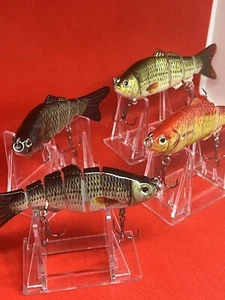 4pcs Fishing Lures Multi Jointed Hard Baits 6 Segments 4 inch size Swim Baits - Picture 1 of 8