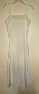Christian Dior Vintage Braut Dessous Spitze weiß ärmellos Nachthemd Small/Med - Bild 1 von 13