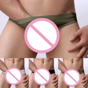 Ropa interior sexy para hombre súper delgada transpirable sin costuras calzoncillos calzoncillos útiles nuevos - Imagen 1 de 18