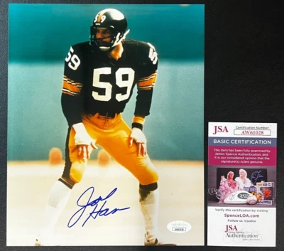 Jack Ham Signed Color Photo JSA Cert w/COA 8x10 HOF '88 Pittsburgh Steelers NFL! - Image 1 of 4