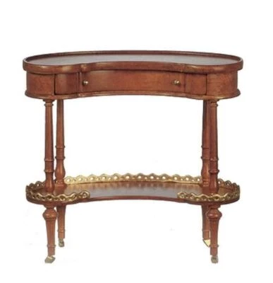 Tavolo Curvo Per Bevande Miniatura In Noce JBM Studio Soggiorno Mobili - Immagine 1 di 4