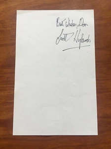 ACTOR SCOTT HYLANDS HAND SIGNED AUTOGRAPHED PAPER BEYOND THE BLACK RAINBOW - Picture 1 of 2